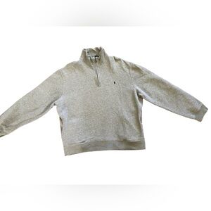 Polo Ralph Lauren Preowned Mens XL Quarter Zip Pullover Gray Sweater